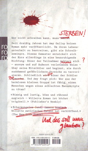 Willett - Die Dramaturgie des Tötens - Rückseite