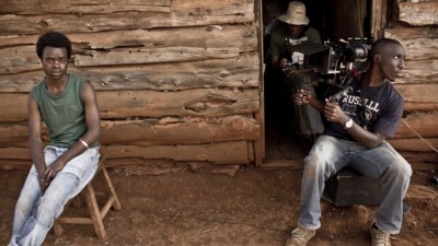 Hauptdarsteller Walter Kipchumba Lagat (Joseph) bei den Dreharbeiten (Foto: One Fine Day Films)